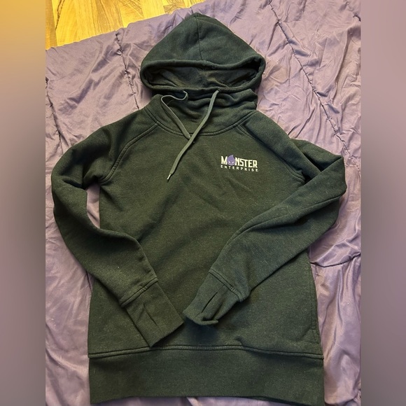 Monster Enterprises black hoodie with a cowl neck size small graphic - Picture 5 of 5